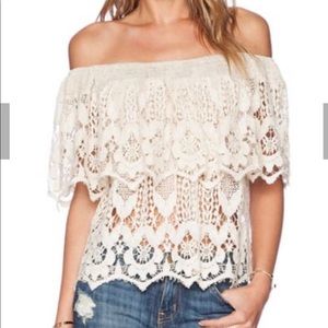 NWOT Jen’s Pirate Booty Lace Senorita Top xs/p